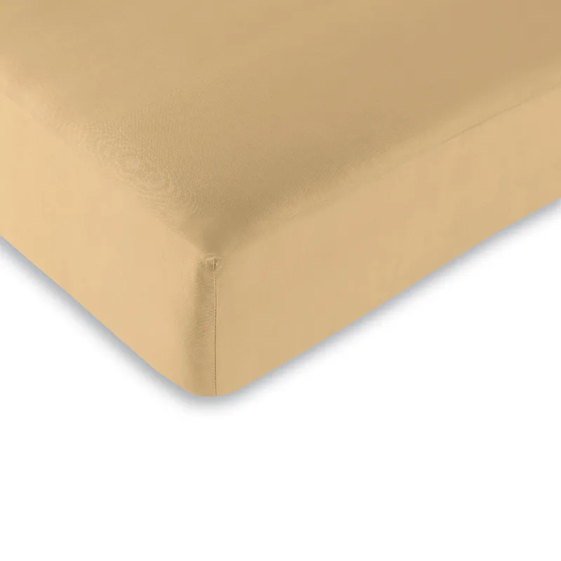 Drap-Housse Coton Bonnet 25cm Taupe-0