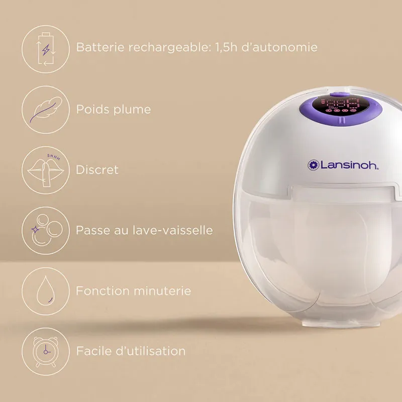 Tire lait électrique Double Duo Discreet 2en1-3