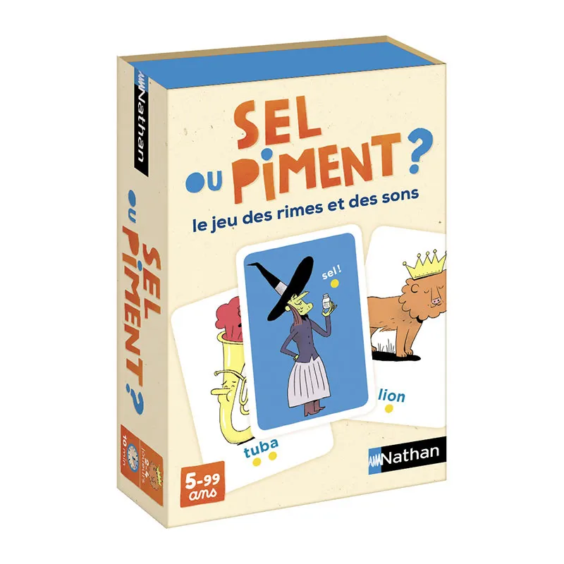 Jeu de cartes Sel ou piment ? 76pcs - 5+-1