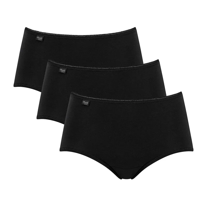 3 Culottes midi Sloggi 24/7 - Noir-0