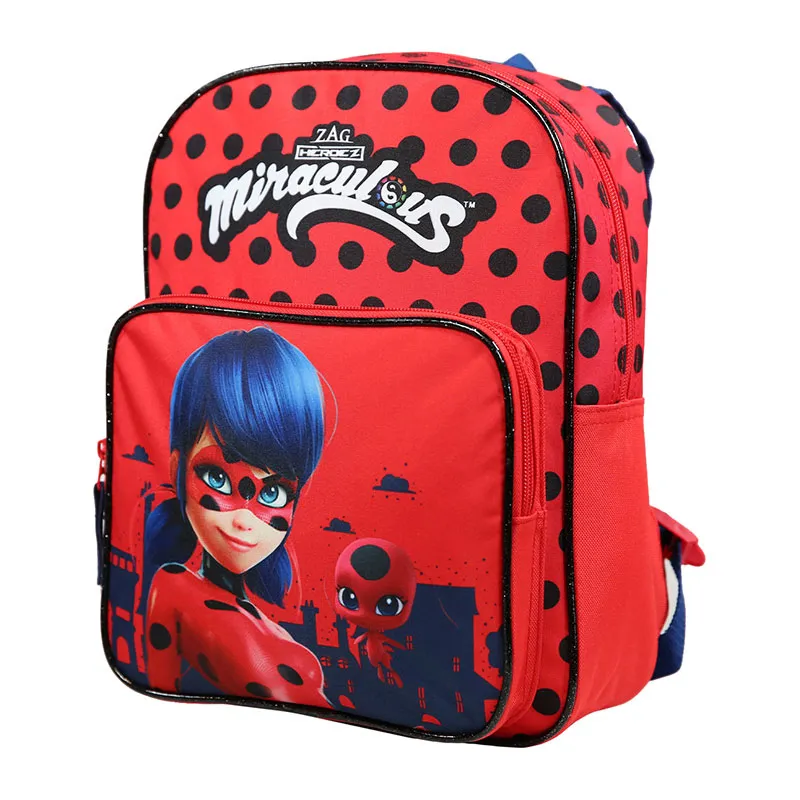 Sac à dos avec poche maternelle Miraculous - 24x30cm-1