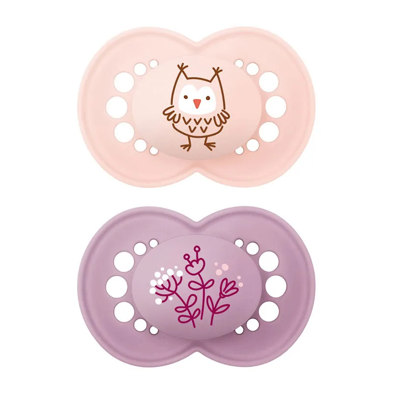2 Sucettes Original Couleurs de la Nature Motif + Boite - 18m+-0