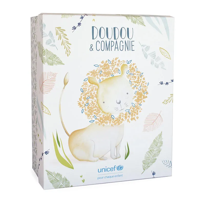 Peluche Lion avec bébé Unicef - 25cm-2