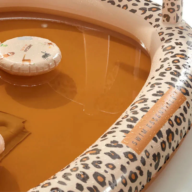 Aire de jeux gonflable Léopard Beige 210cm - 3+-8