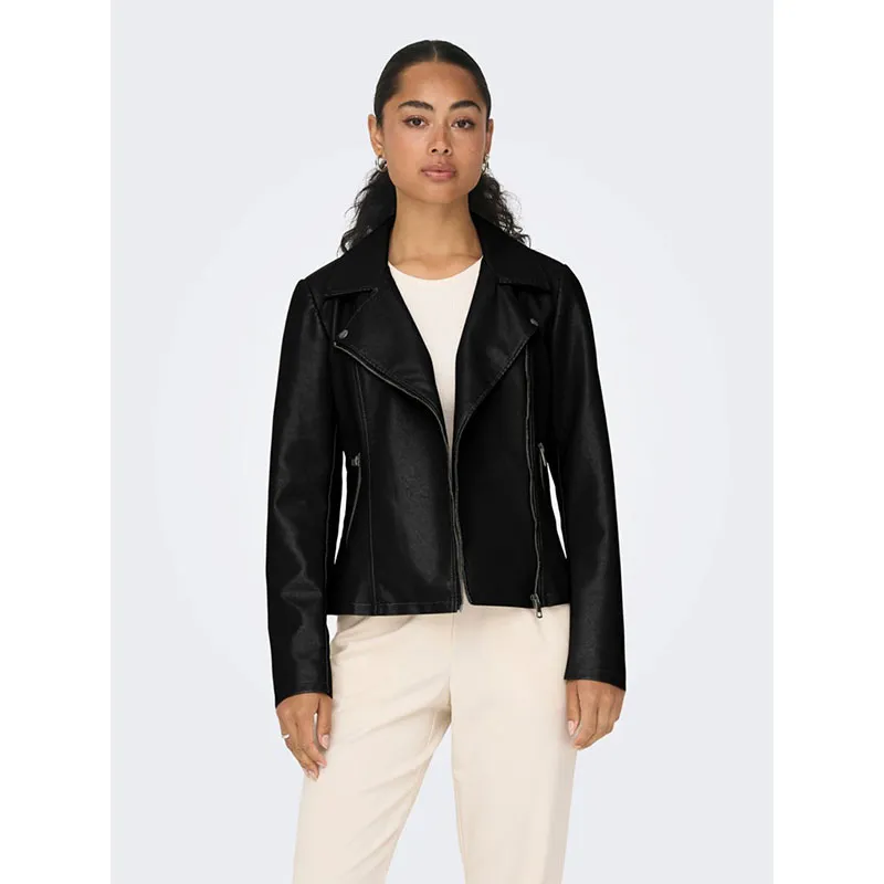 Perfecto simili cuir Newmelisa - Noir | Black-1