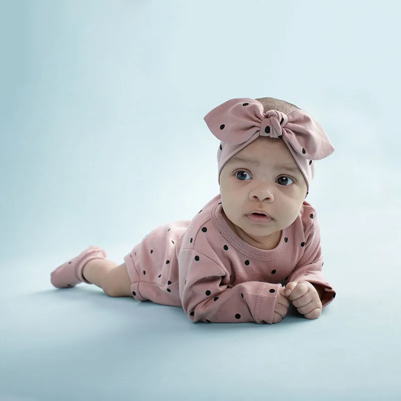 Body ML Pois - Rose/Noir-3