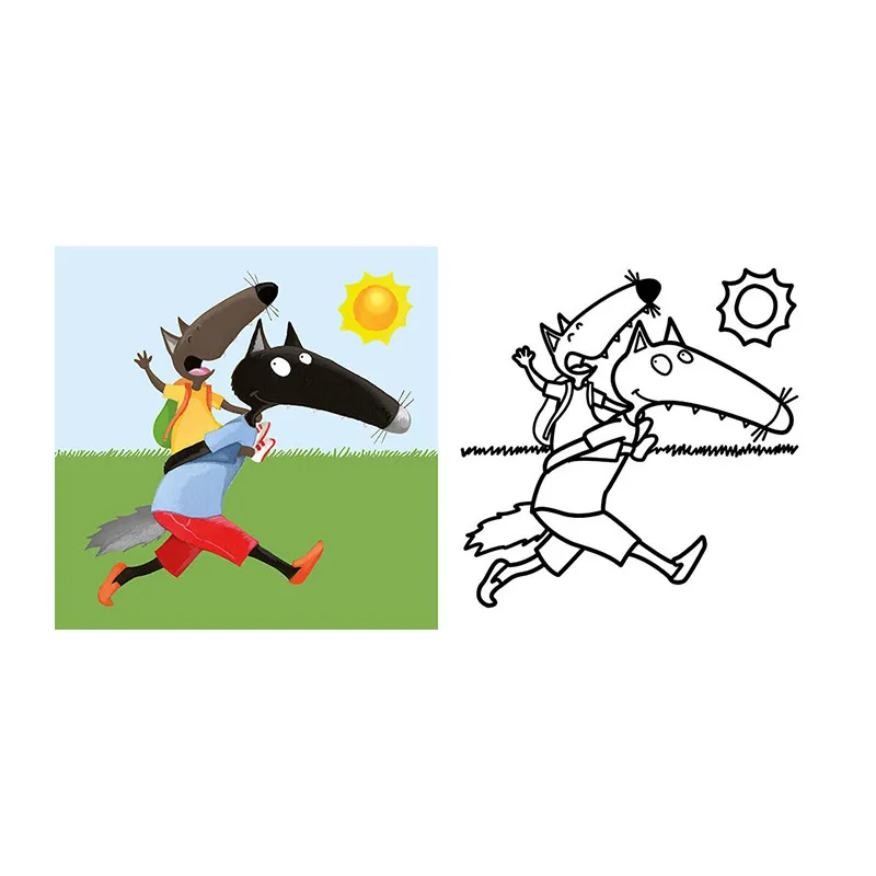 P'tit Loup Mes premiers coloriages Les vacances - 24m+-3