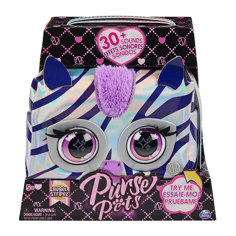 Sac à main interactif Zèbre Purse Pets - 5+-4