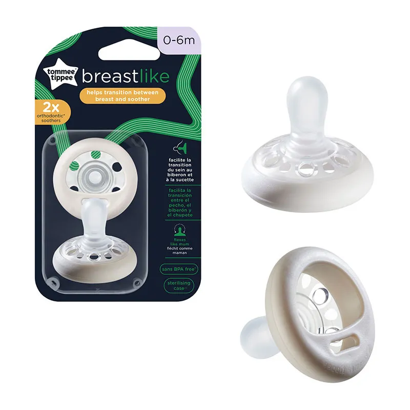 2 Sucettes Forme naturelle - 0-6m+-3