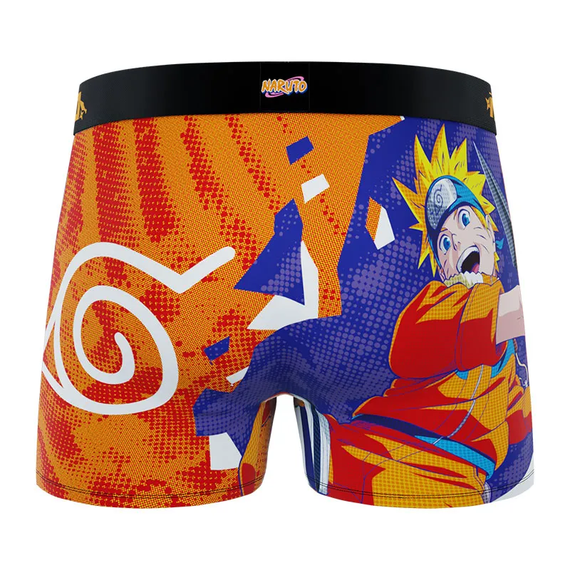 3 boxers homme Naruto Classic - Noir/Bleu/Jaune/Rouge/Orange-6