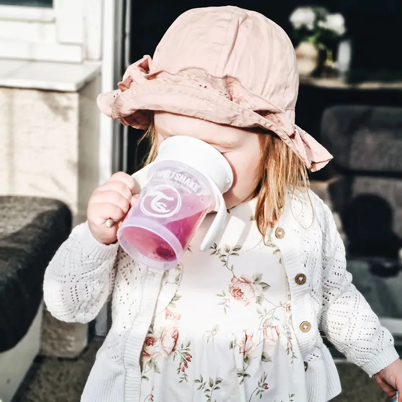 Tasse d'apprentissage avec anse Cup 360° Blanc - 6m+-3