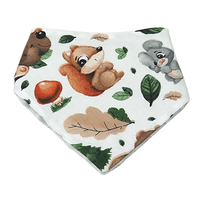 Bavoir bandana enfant Minky Woodland - 43x21cm-0