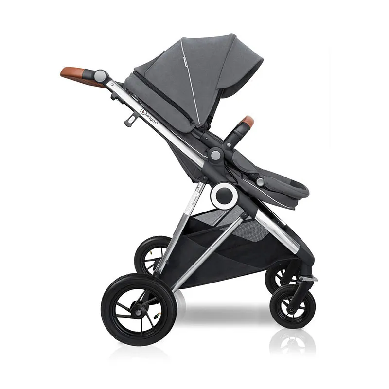 Trio Poussette transformable + Coque Gr.0+ Halime Air Gris/Silver - 0m+-2