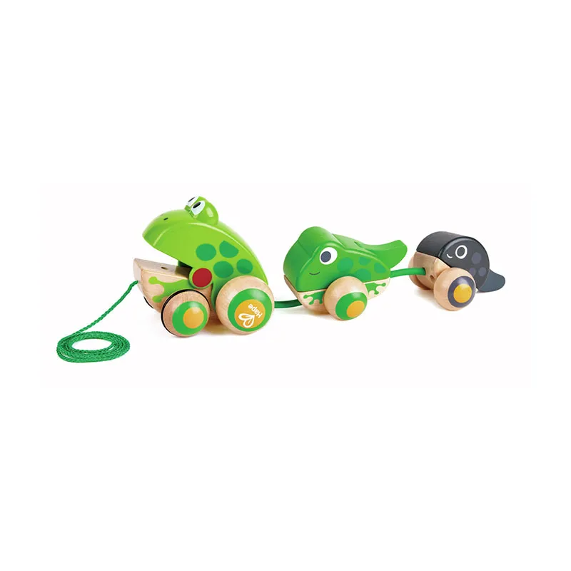 Jouet à tirer famille Grenouille - 12m+-0