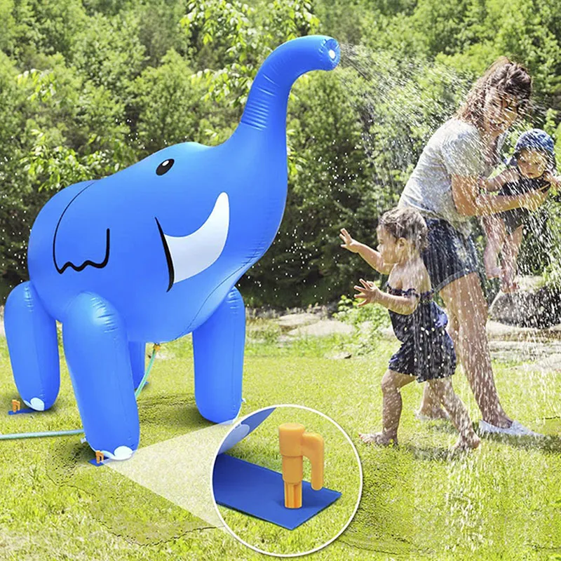 Éléphant gonflable géant arroseur d'eau - 220x160cm-2