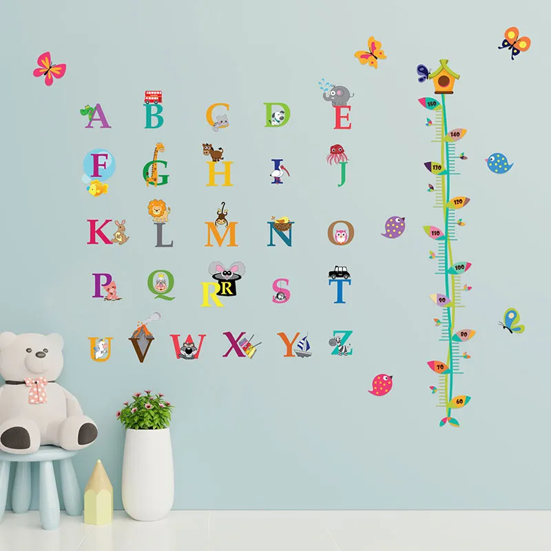 Stickers Toise - Alphabet et animaux-0