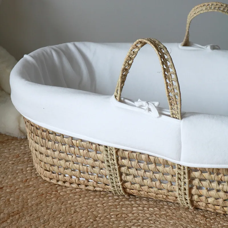Couffin Coton BIO Blanc - 30x75cm-5