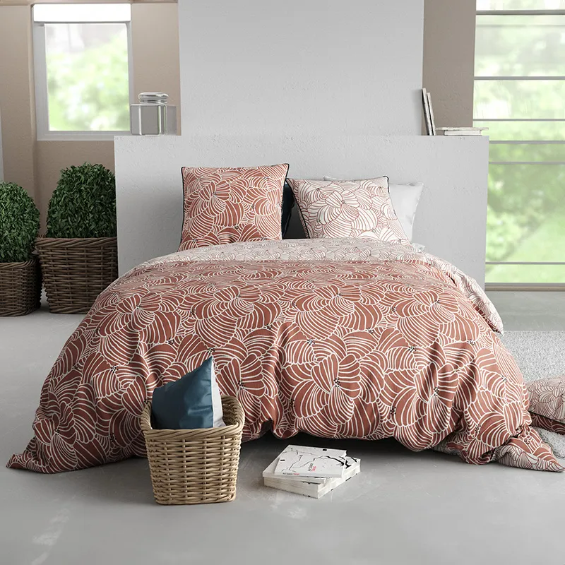 Parure 3pcs Coton Mimosa Orange-0