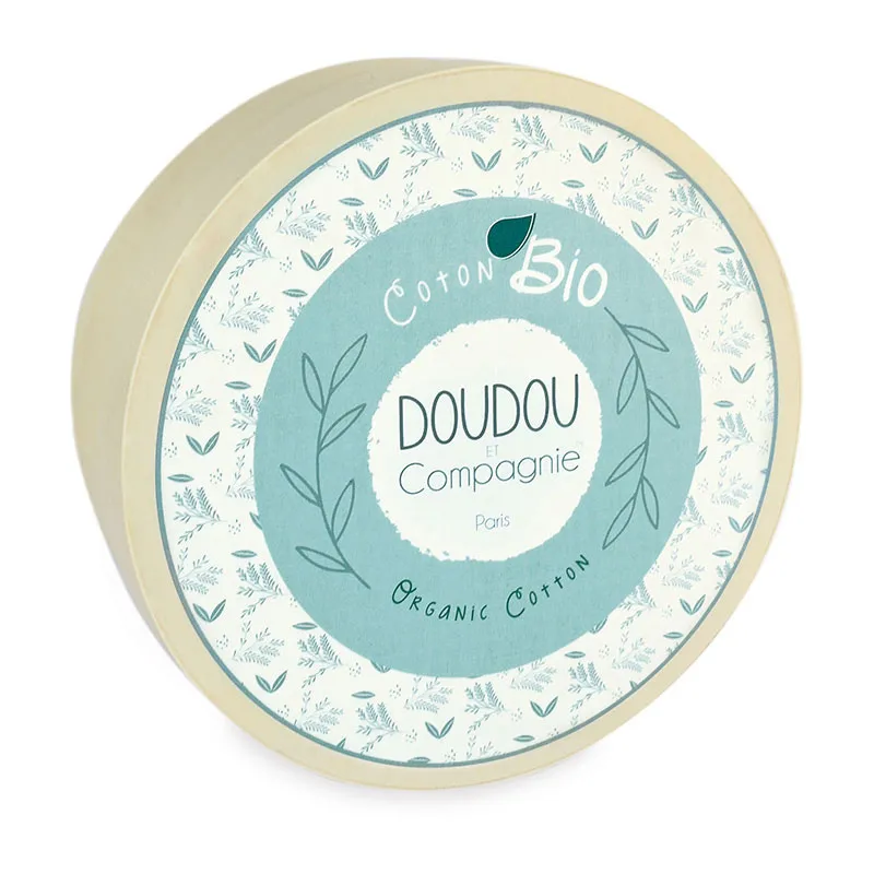 Doudou mouchoir Botanic Bio Souris Vert - 22cm-2
