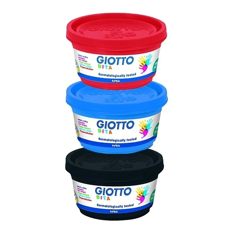 6 Pots de gouache au doigt - 600ml-2