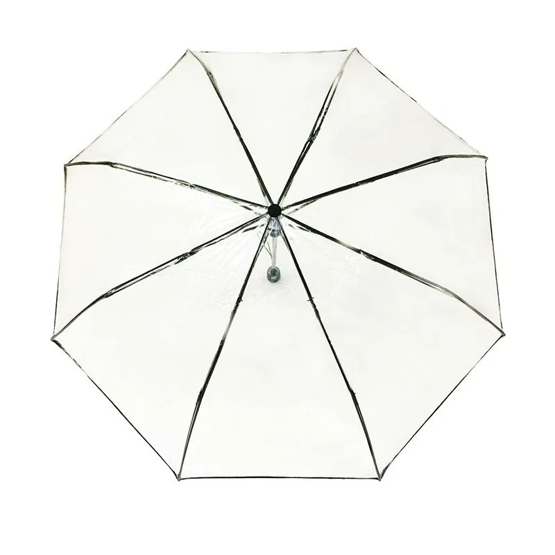 Parapluie cloche pliant auto Susino - Transparent-0