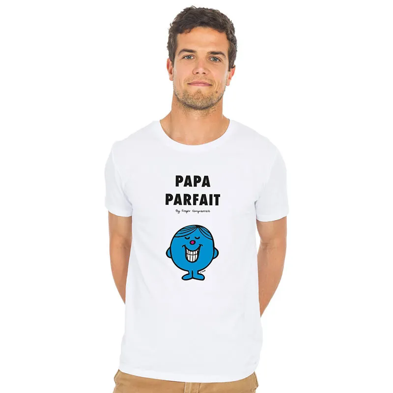 T-shirt Homme Papa parfait 2 BIO - Blanc-0