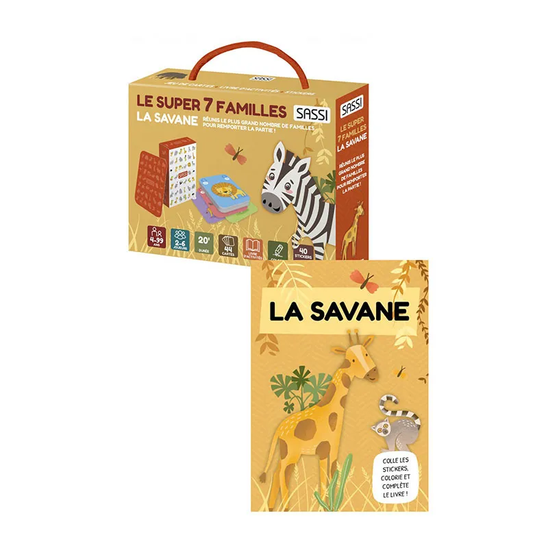Jeu Le super 7 familles La savane - 4+-9