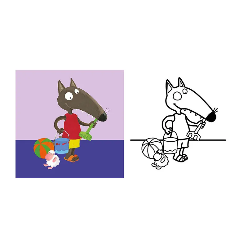 P'tit Loup Mes premiers coloriages Les vacances - 24m+-2