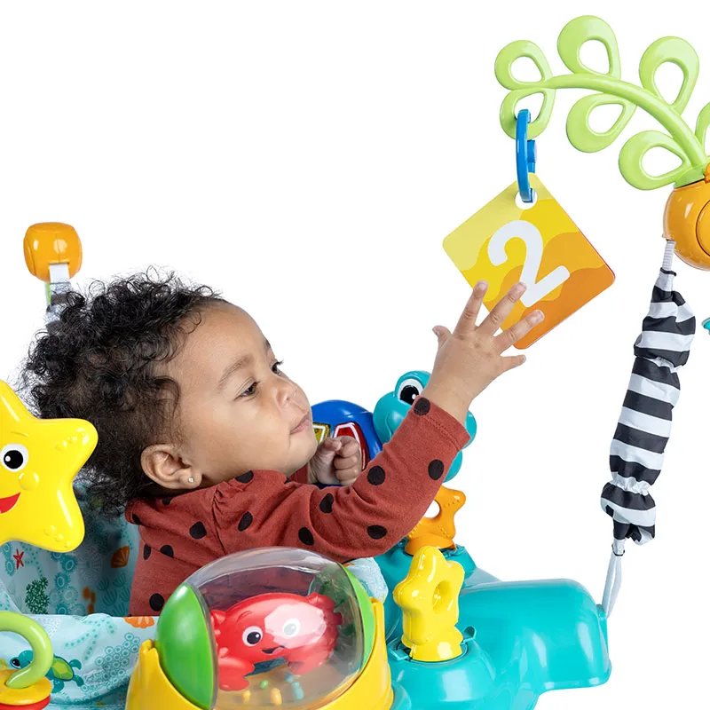 Sauteur 2en1 avec centre d'activités Ocean explorers - 6m+-7