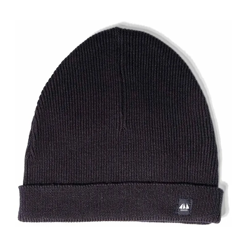 Bonnet en Maille Mixte Enfant Rayures - Marine-0