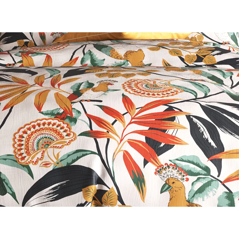 Parure 3pcs Coton Ninon Orange-1