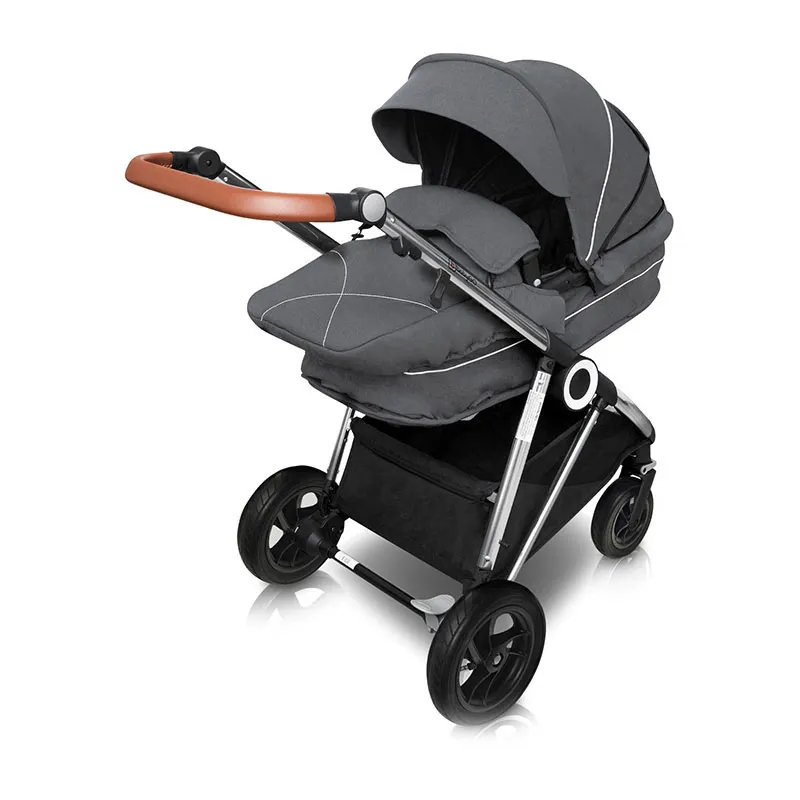Trio Poussette transformable + Coque Gr.0+ Halime Air Gris/Silver - 0m+-3
