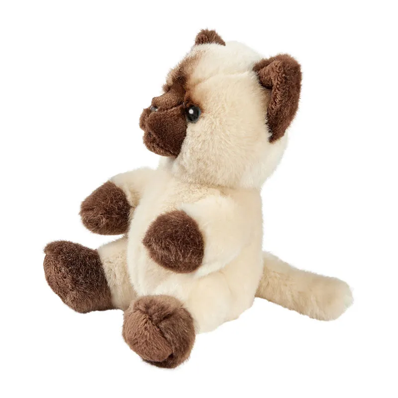 Peluche Chat Siamois Têtabizous Anima - 17cm-1