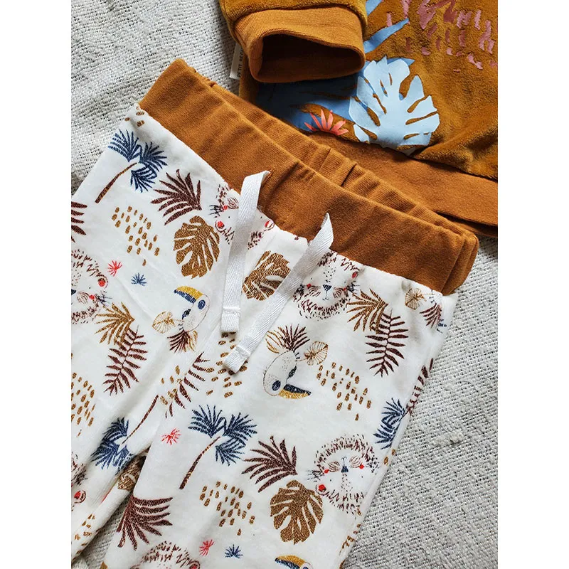 Pyjama ML Mirow - Marron/Blanc-13