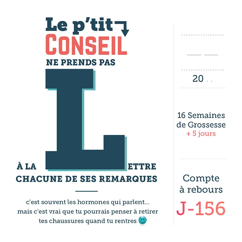 Calendrier de grossesse - Futur Papa -8