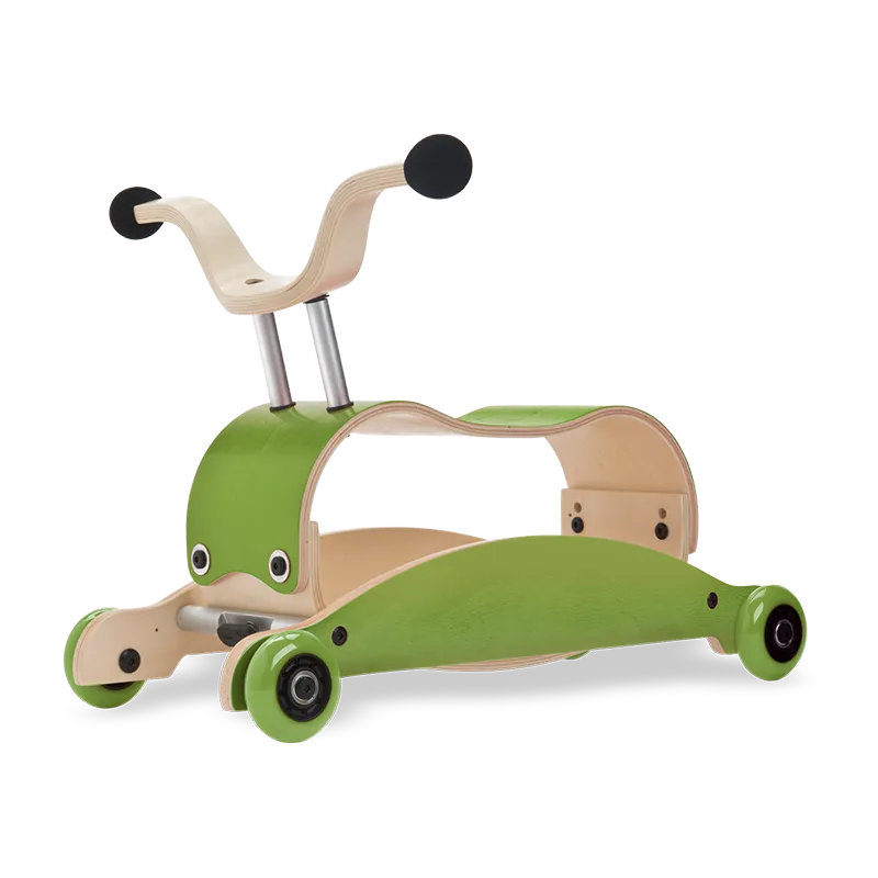 Porteur/Bascule 2en1 Mini Flip Vert - 9m+-0