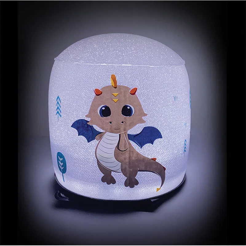 Lampe veilleuse gonfl. Ø13cm Léon le Dragon - 36m+-3