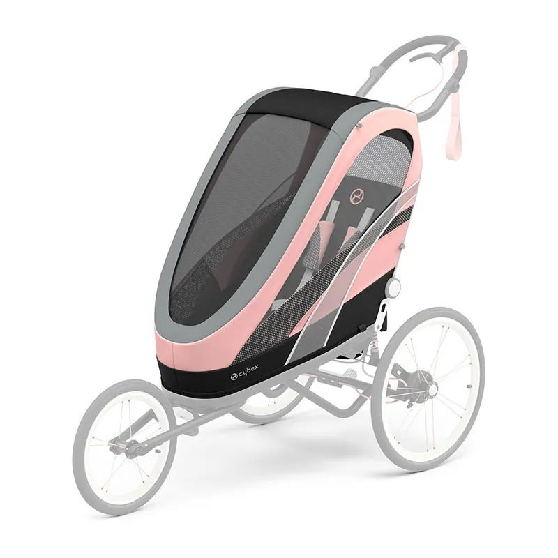 Poussette Multisport Zeno Black Pink/Silver Pink - 6m+-2