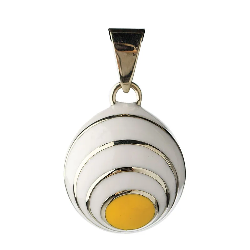 Bola Collier de grossesse - White yellow spiral-0