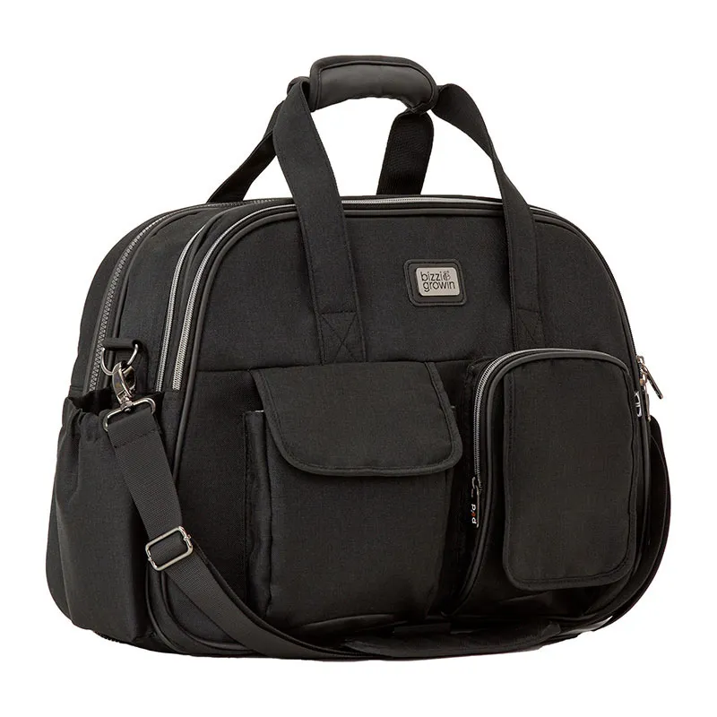 Couffin nomade/Sac à langer Pod Noir - 42x75cm-3