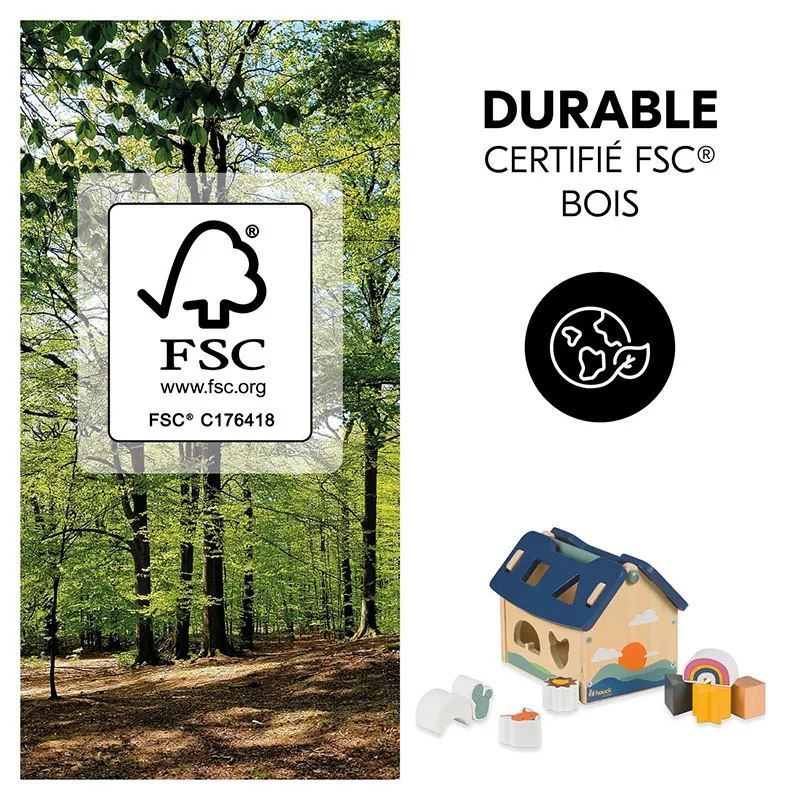 Maison Puzzle à encastrer Bois - 12m+-3