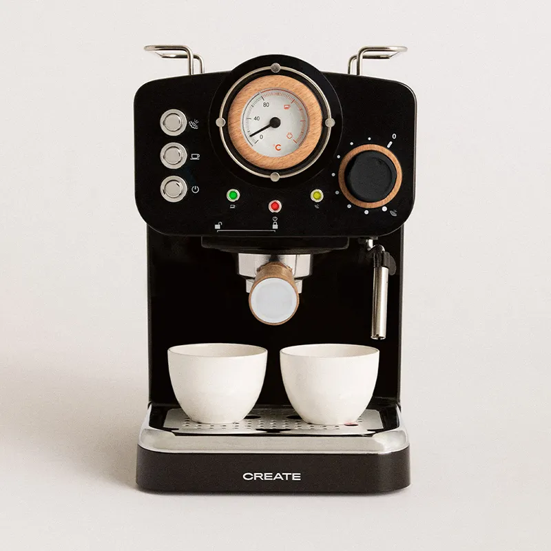 Machine à café expresso Théra Matt Retro - Noir-0