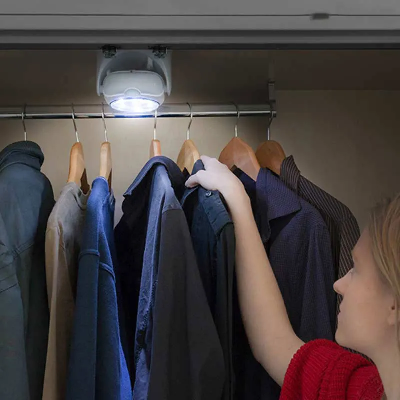 Lampe LED sans fil détecteur de mouvement 360° - 12x7cm-2