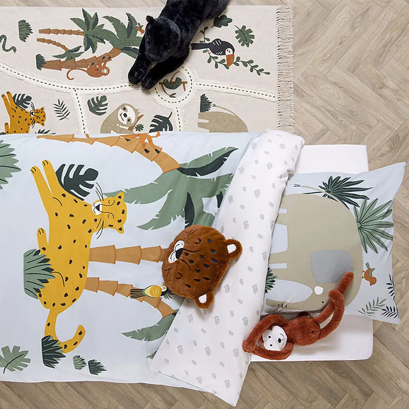 Parure Coton 2pcs Jungle - 140x200cm-0