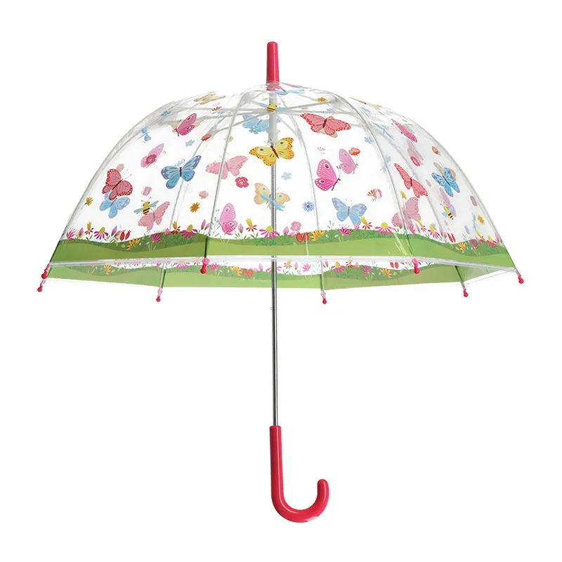 Parapluie cloche auto. Papillons - Transparent-1