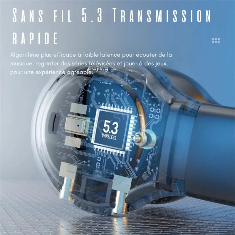 Écouteurs Bluetooth sans fil - Blanc-6