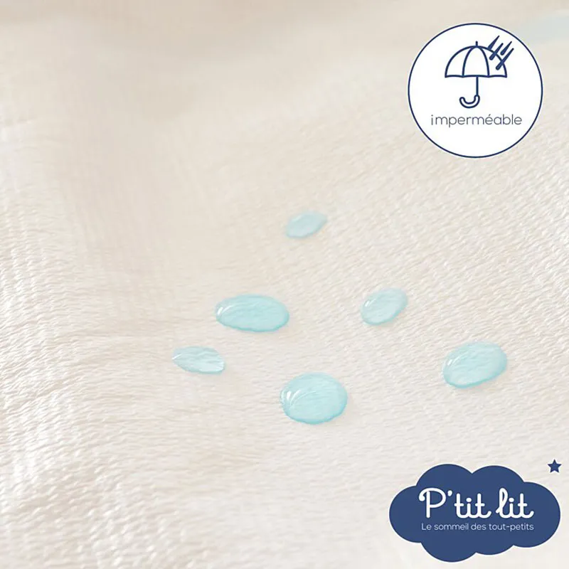 Protège-matelas Éponge/Coton Anti-acariens & bactérien Bébé-4