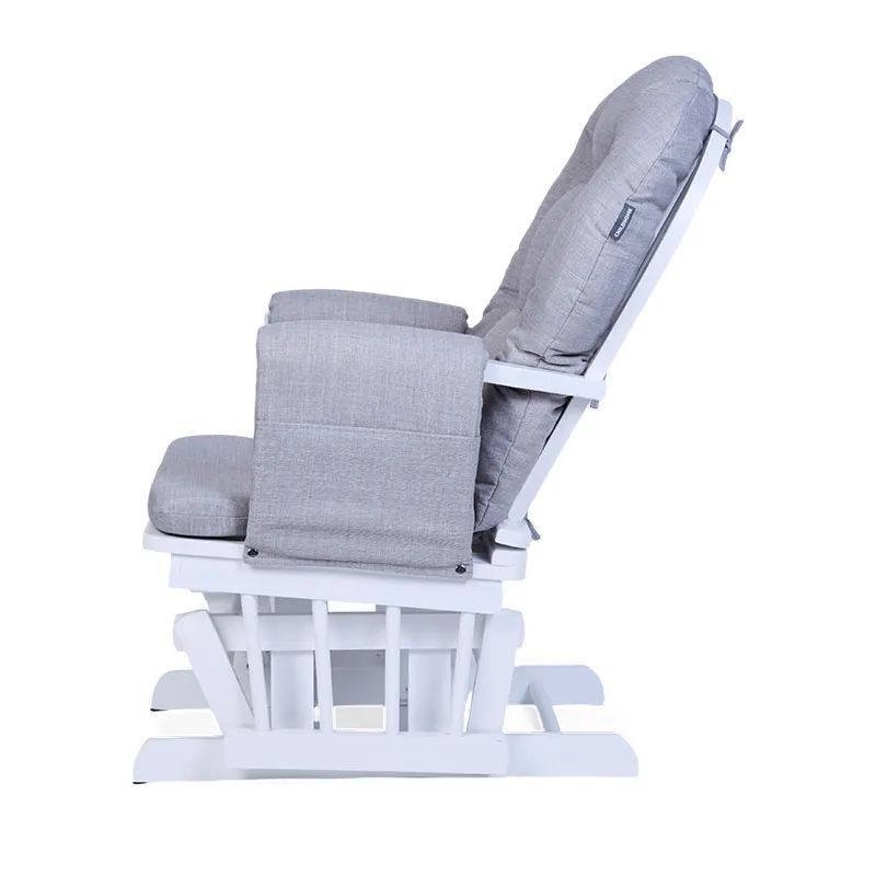 Fauteuil à Bascule avec repose pieds - Gris-3