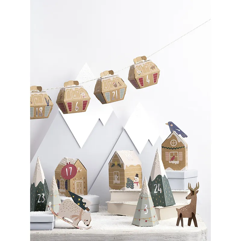 Calendrier de l'avent Village dans la neige - 113pcs-4