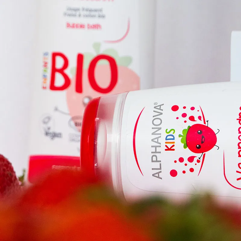 2 Gels lavants 3en1 Kids BIO Fraise Va prendre ta douche - 2x250ml-5
